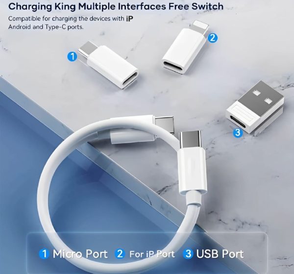 5-in-1 Data Cable Set All Solutions in One | 60W Fast Charging - Random Color