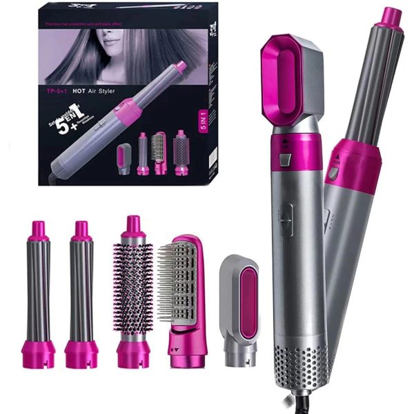 5-in-1 Electric Hair Dryer Brush - Professional Blow Dryer & Styling Kit with Negative Ion Technology