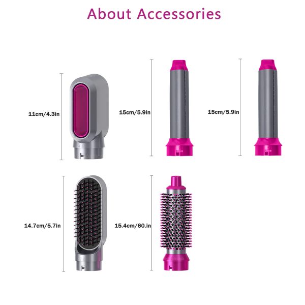 5-in-1 Electric Hair Dryer Brush - Professional Blow Dryer & Styling Kit with Negative Ion Technology