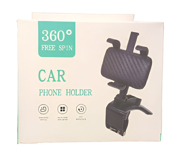 Universal Car Phone Holder 360° Rotation - Multi-Mount Dashboard Phone Bracket for 4-7 Inch Phones