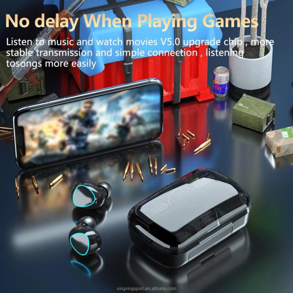 M10 Wireless Earbuds - Bluetooth 5.0 with Charging Case