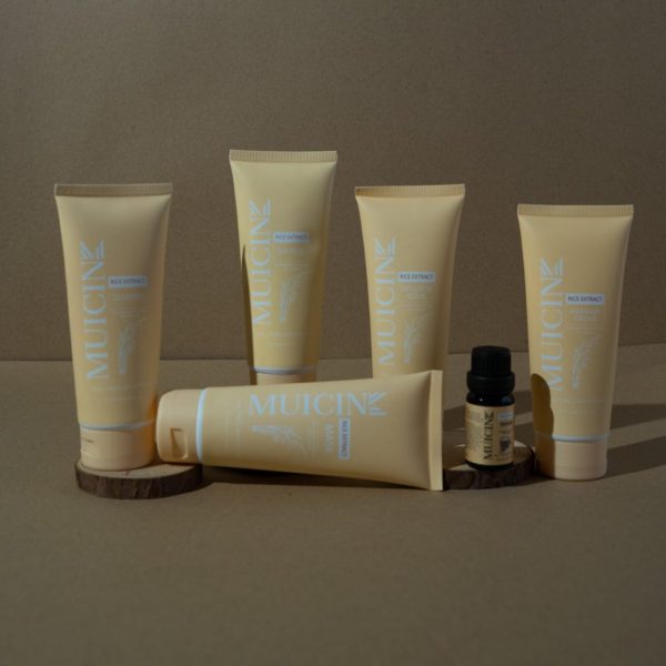 Rice Extract Light & Bright Facial Kit - 6 Steps Purity & Balance Skincare Set for All Skin Types