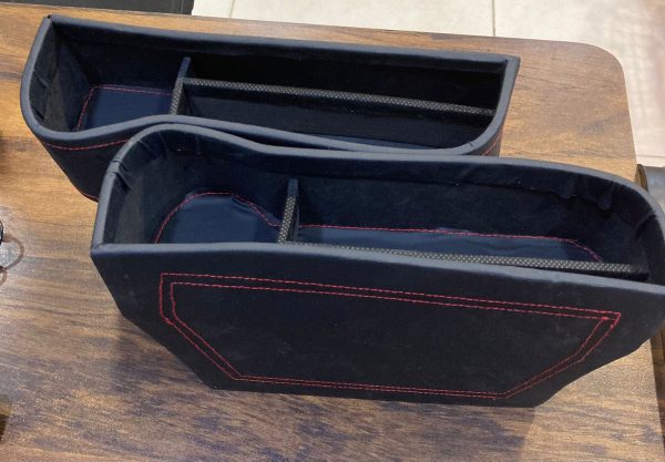 Set of 2 Car Seat Storage Box - Universal Gap Filler Pocket Organizer for All Car Models