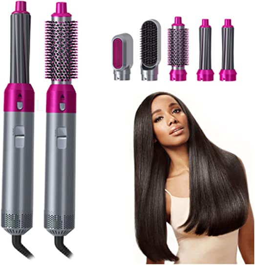 5-in-1 Electric Hair Dryer Brush - Professional Blow Dryer & Styling Kit with Negative Ion Technology