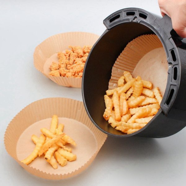 Air Fryer Parchment Paper Liners - 50 Pack Non-Stick