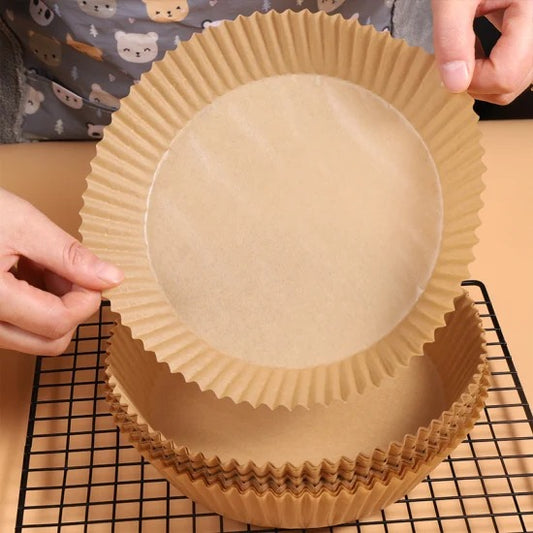 Air Fryer Parchment Paper Liners - 50 Pack Non-Stick