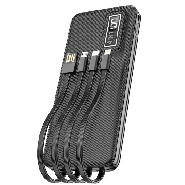 ASPOR A300 10000mAh Li-Polymer Battery 4-in-1 Power Bank