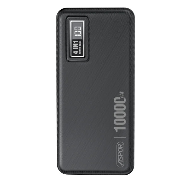 ASPOR A300 10000mAh Li-Polymer Battery 4-in-1 Power Bank