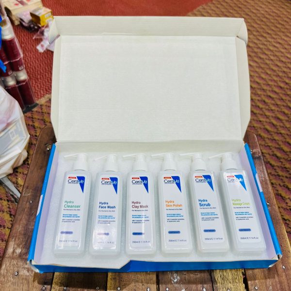 CeraVe Moisturizing Facial Kit – 6-Step Hydra Skincare Set for Face & Body | Dermatologist-Developed