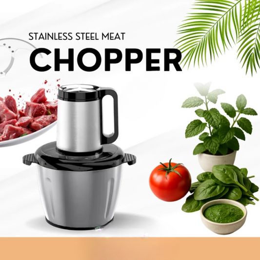 1000W Electric Meat Grinder & Food Chopper - 3L Stainless Steel