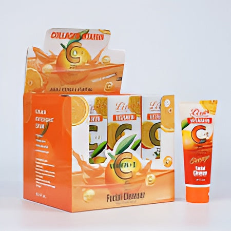 Liru Orange Facial Cleanser Professional Care Vitamin C+E Bright and White 120ml