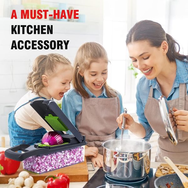 "16-in-1 Vegetable Slicer & Chopper with Basket" ✅