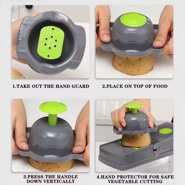 "16-in-1 Vegetable Slicer & Chopper with Basket" ✅