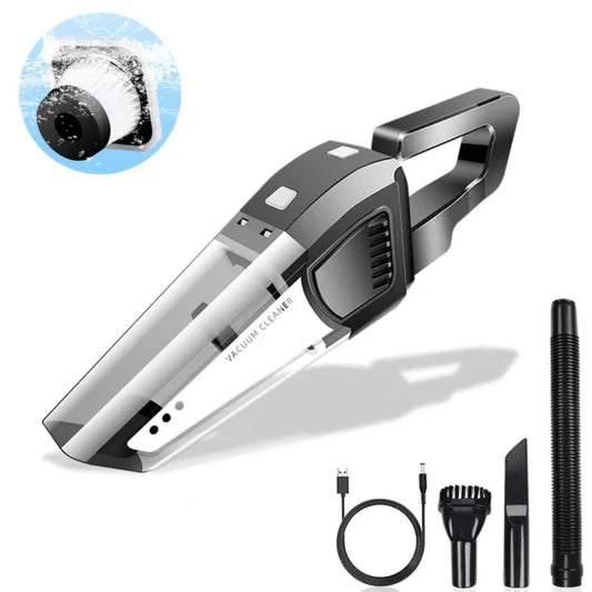 120W Multi-Function Mini Vacuum Cleaner - 4-in-1 Car & Home Vacuum with Strong Suction Power