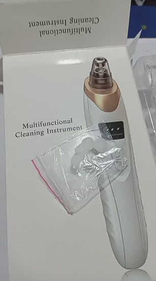 "Electric blackhead remover pore vacuum suction tool for deep face & nose"