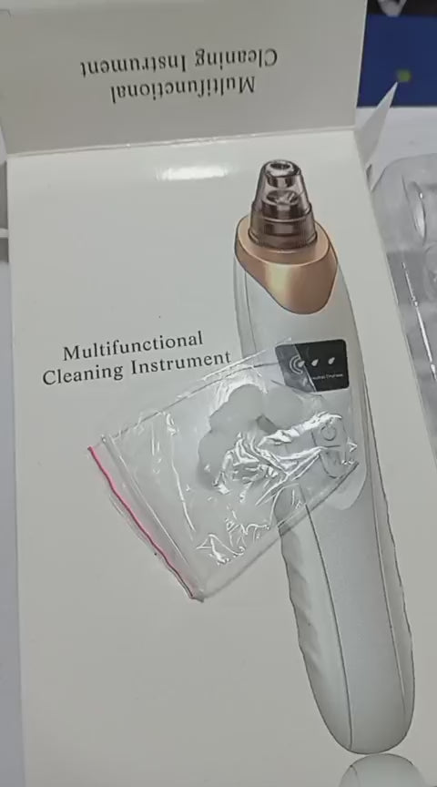 "Electric blackhead remover pore vacuum suction tool for deep face & nose"