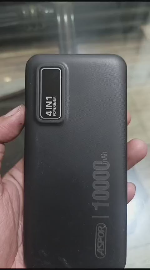 ASPOR A300 10000mAh Li-Polymer Battery 4-in-1 Power Bank
