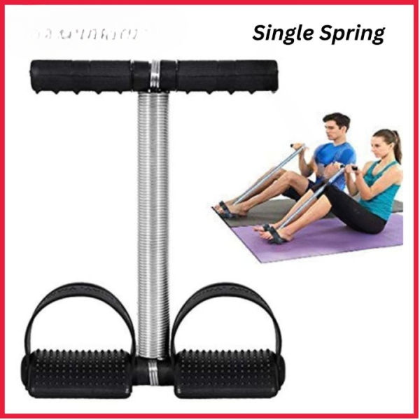 Tummy Trimmer Single Spring - Portable Ab Exerciser for Home & Gym Workouts