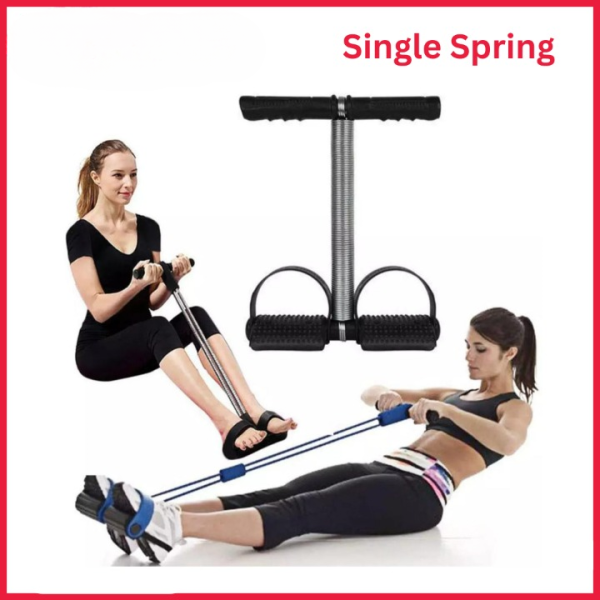 Tummy Trimmer Single Spring - Portable Ab Exerciser for Home & Gym Workouts