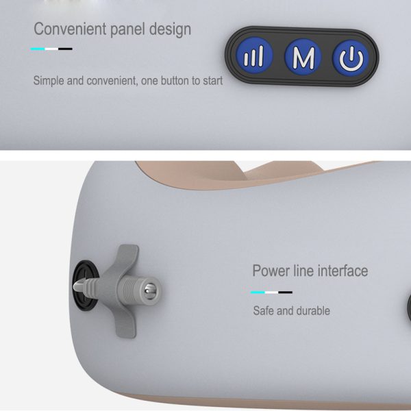 USB Charging Massage U-Shaped Pillow - Electric Neck & Shoulder Massager with Heat Therapy