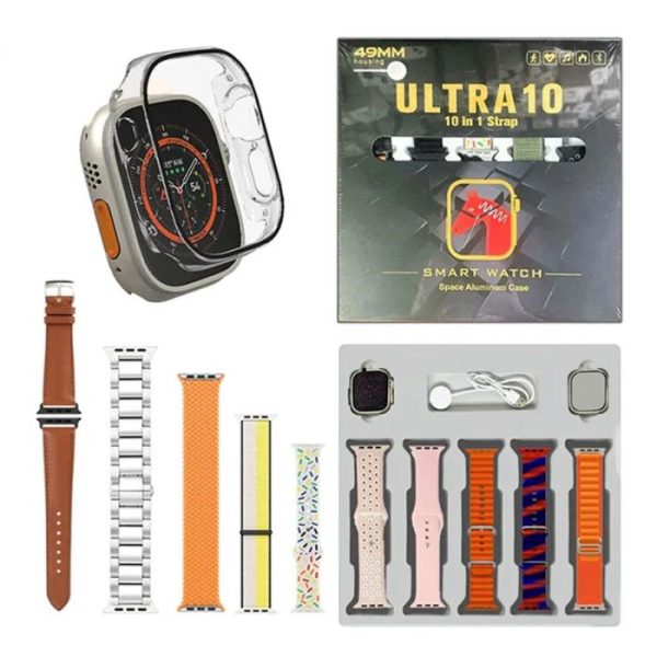 Smart Watch Ultra - 10-in-1 Premium Fitness Tracker